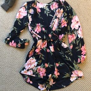1 piece floral Romper dressy/casual